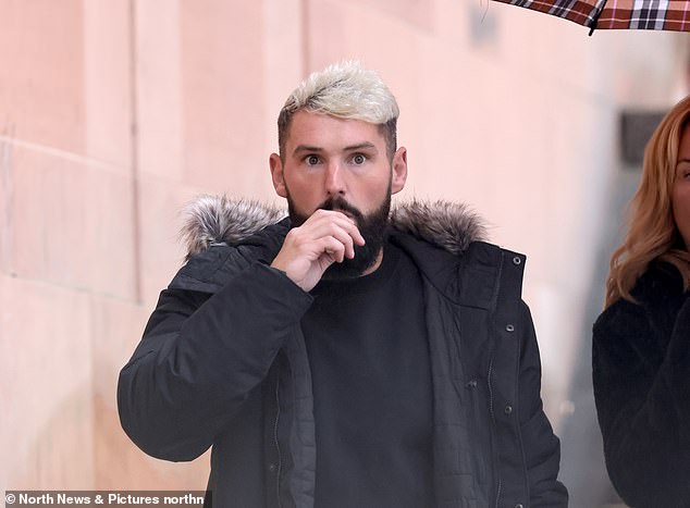 James Rae (pictured) wreaked havoc on a TUI plane flying from Glasgow to Antalya on May 24 when he called a staff member a 'gay boy' and shouted insults at others on board