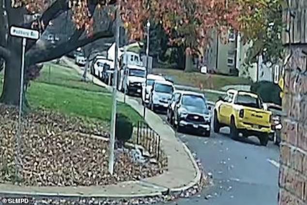 Surveillance footage showed a kidnapped woman walking through an alley and being followed by a yellow RAM truck moments before she was killed.