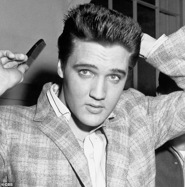 Elvis seen in an image Riley provided for Oprah's CBS special