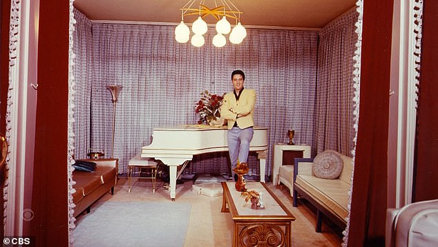 Elvis seen at home in a photo shared by Riley on Oprah