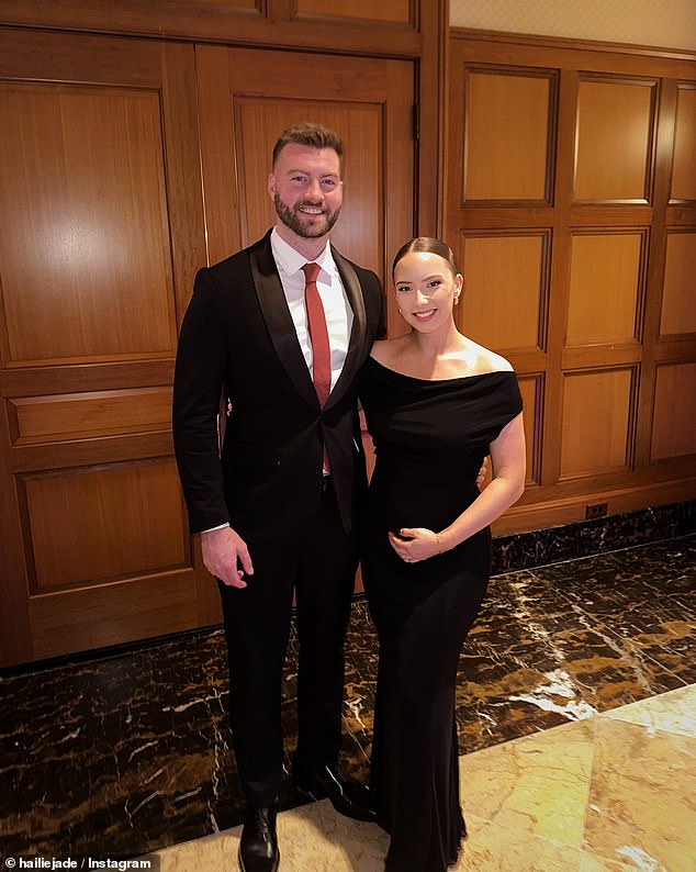 Eminem's daughter, Hailie Jade Scott, enjoyed a glamorous date night with her husband, Evan McClintock, at a wedding. On Saturday, the 28-year-old social media personality took to Instagram to share a photo of them in black tie attire while attending their friends' wedding.