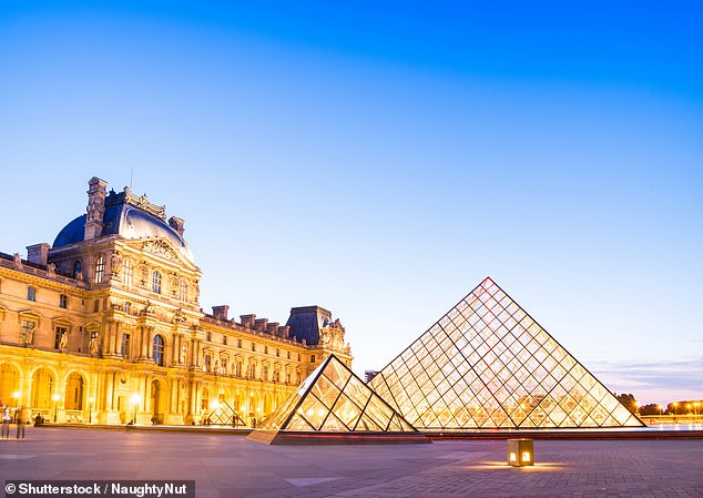 Tourists in France will have to pay £4.10 (¿5) to visit popular attractions such as the Louvre (pictured) or Notre Dame Cathedral in Paris due to Brexit. The new tax could be imposed as early as 2026