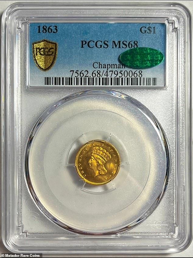 Pictured: One of the Indian Head coins from the $2 million collection