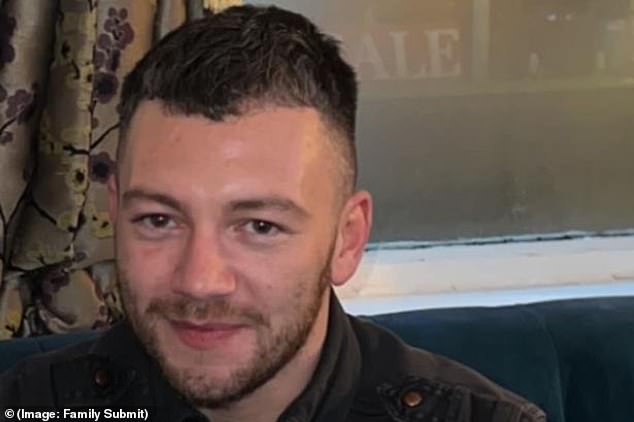 Kris Finney (pictured), 31 from Ramsbottom in Greater Manchester, traveled to the holiday island to meet friends on Thursday morning