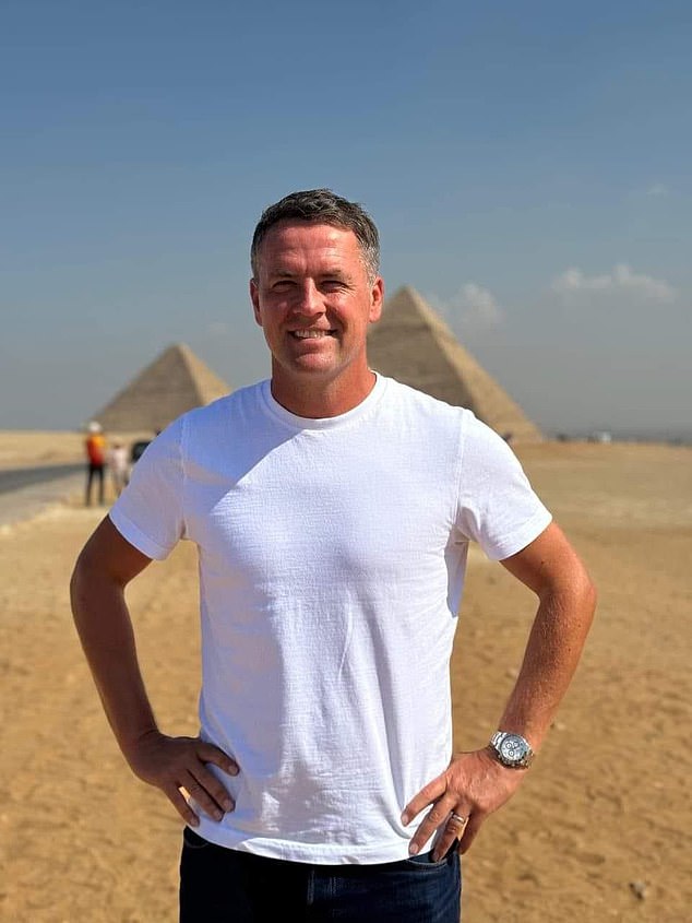 Michael Owen has been photographed in Cairo, Egypt as he prepares to star in a new film