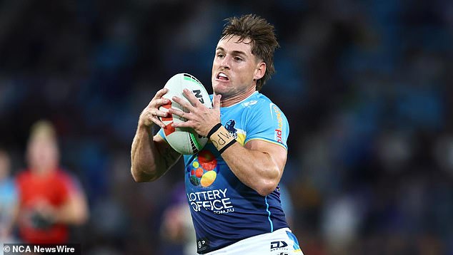 AJ Brimson (pictured) has been cleared of any wrongdoing following an investigation into a social media post that led to allegations he placed bets on NRL games