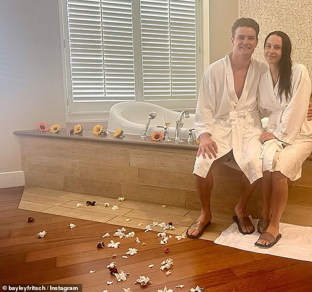 The AFL star popped the question while on holiday in Hawaii