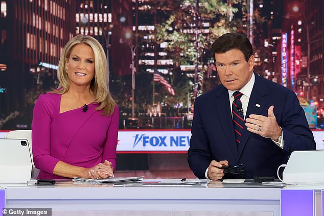 The coincidental comment came as host Bret Baier provided a late-night analysis just after 2 a.m. eastern time