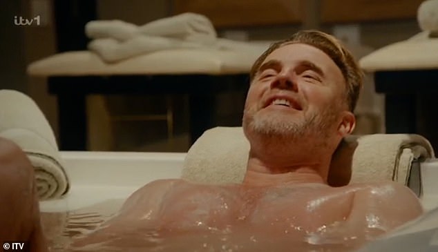 Gary Barlow was overshadowed by his best friend Eliot Kennedy as the pair stripped off and shared a boozy bath for his new wine series