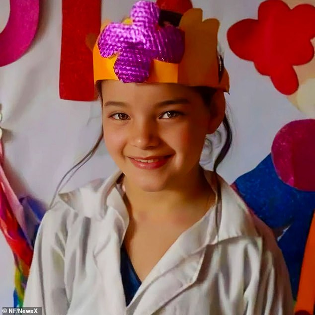 Fabiana Sirino, 8, poses in an undated photo. She was raped and murdered by her neighbor, Marcelo Daniel Muller, 34, alias 'Nanico', on Friday, November 15, 2024, in Misiones, Argentina.