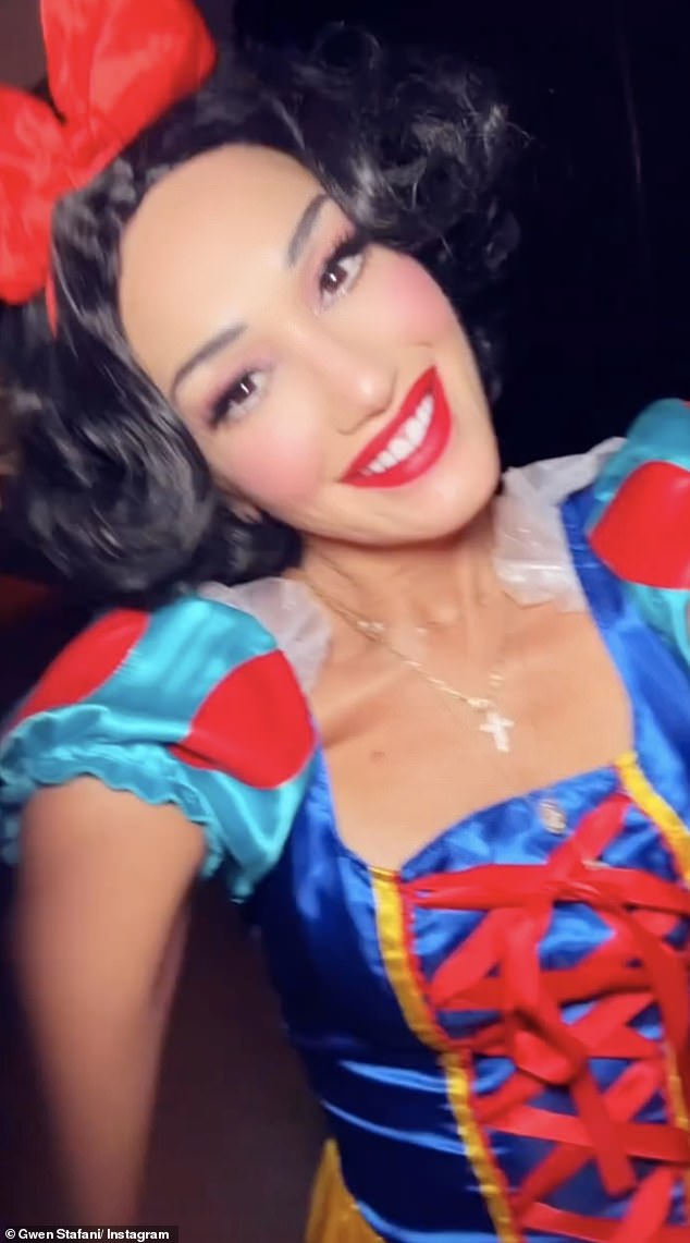 Gwen Stefani embraced the spirit of the spooky season by dressing up as an iconic Disney princess as she celebrated Halloween with her son Apollo