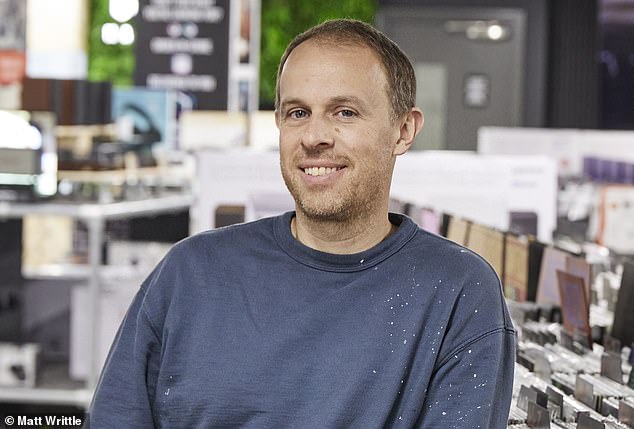 Book smart: HMV boss Doug Putman (pictured) declared there was a 'real buzz' about his Oxford Street store