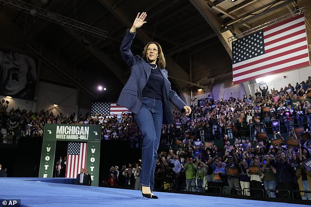 The incumbent vice president, seen here Sunday night, will campaign in Pittsburgh tomorrow as the race for the White House enters its final hours