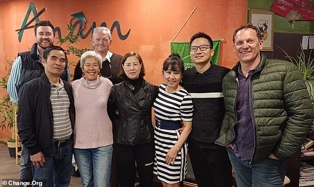 The Nguyen family recently shared an update on their petition stating that their permanent residency visas had been approved. Picturedare father Hoa front left, mother Hue third from left, eldest son Duc second from right and former Mayor of Bathurst Jess Jennings