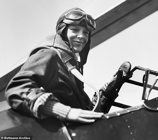 Amelia Earhart was an American aviation pioneer who was a widely known international celebrity during her lifetime, but the circumstances of her death remain a mystery. She is pictured here in 1931 in the cockpit of her gyroplane