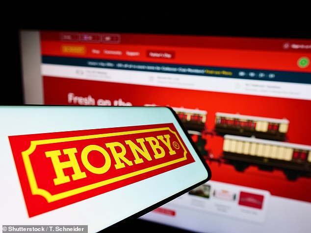 Falling shares: Shares in London-listed Hornby fell by more than 13% on Wednesday