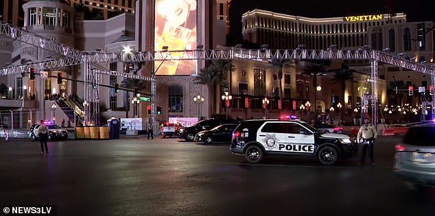 An Uber driver was killed Monday after being shot in the neck in front of the Palazzo on the Las Vegas Strip