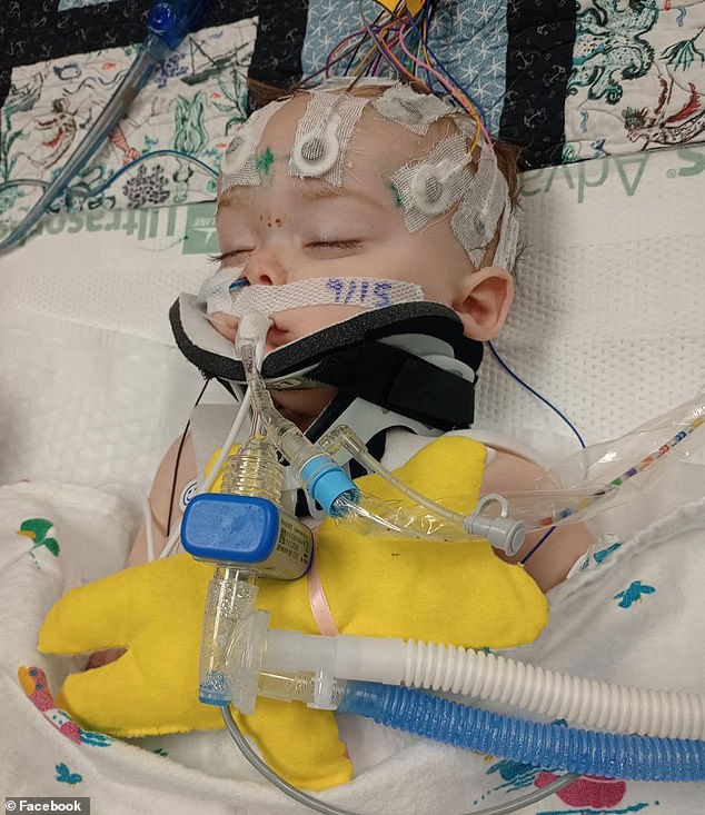 Waylon was hospitalized last September after his mother's boyfriend allegedly threw him in the air, dropped him and then hugged him tightly until he stopped crying.