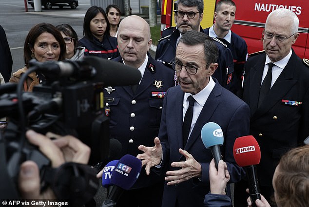 French Interior Minister Bruno Retailleau said: 'Narco scum knows no borders today' after a 15-year-old boy was killed in a shootout in Poitiers on November 1