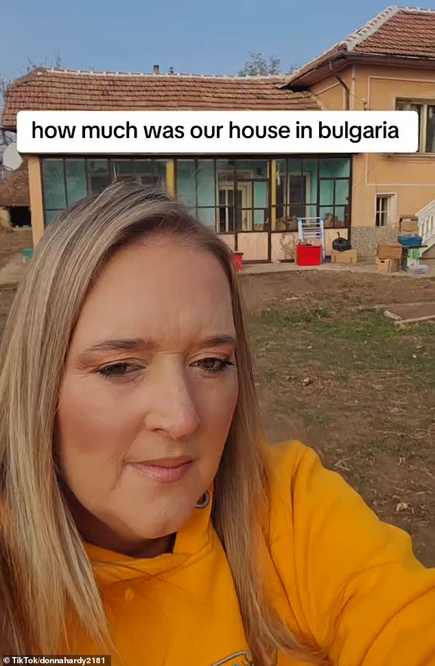 Donna Hardy paid £21,500 for her new 'huge' home in Bulgaria after leaving Britain