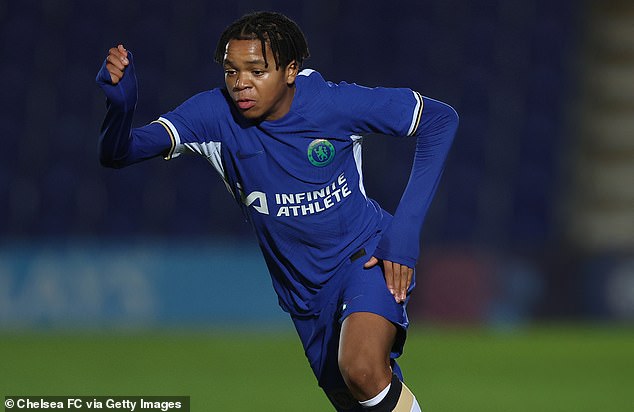 Chelsea are furious after Liverpool sign highly-rated youngster Rio Ngumoha (pictured)