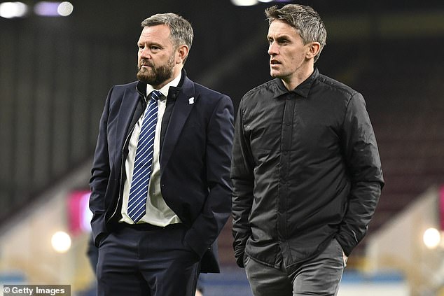 Ipswich chairman Mark Ashton (left) revealed he had called Howard Webb and demanded clarity from the referee's chief after last weekend's VAR drama