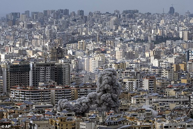 Smoke rises after an Israeli airstrike on Dahiyeh, in Beirut, Lebanon, on November 25. To date, the Lebanese Health Ministry estimates that at least 3,754 people have died in the country since October 2023, the most since September.