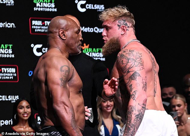 Jake Paul, right, will face legendary boxer Mike Tyson in a heavyweight bout in Texas