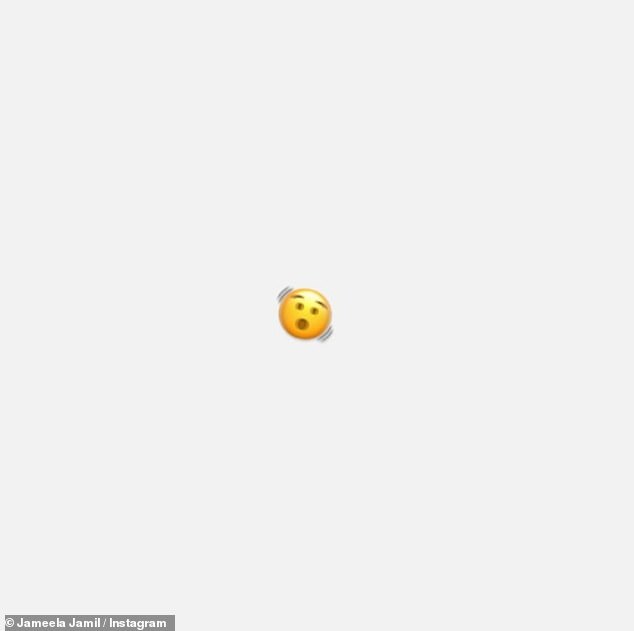 Jameela posted a simple shocked emoji to her Instagram grid and headed into the comments as she gave an impassioned speech declaring that the left has 'scared away their own support'