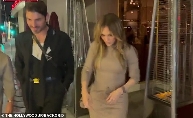 Jennifer Lopez responded icily to a question from Diddy while out for dinner last month