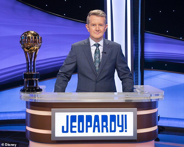 She competed on the October 28 episode of the quiz competition, where an unexpected clue caught viewers' attention, prompting host Ken Jennings (pictured) to apologize.