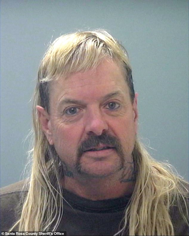 Joe Exotic, 61, wants to turn a recent parody of him on Saturday Night Live into freedom and - a position on the cabinet of newly elected President Donald Trump. Pictured in a mugshot from March 2024