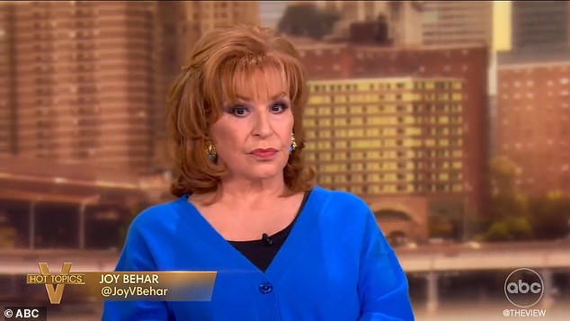 Joy Behar couldn't help but blame Donald Trump for the technical problems that disrupted The View's teleprompter on Wednesday