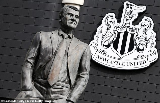 The statue of Bobby Robson was unveiled in St. James Park in May 2012, three years after his death