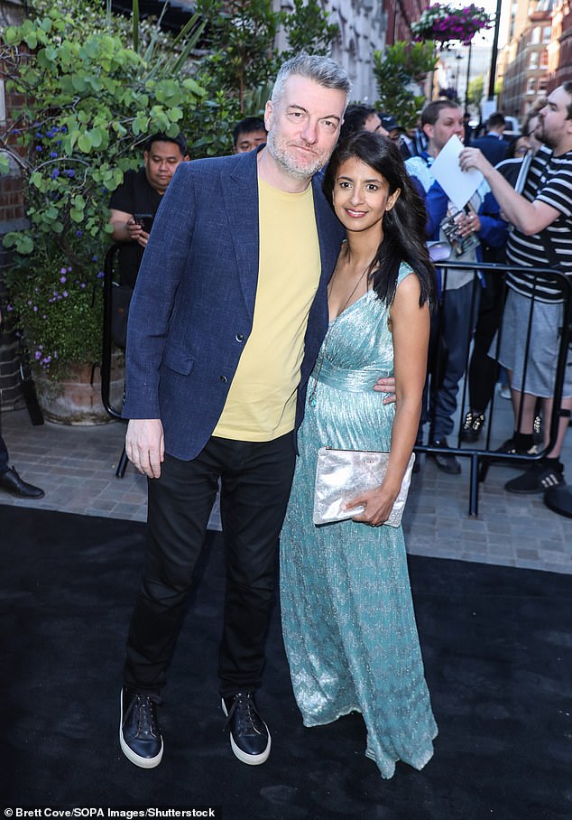 Konnie met the Black Mirror creator on an episode of his show, Screenwipe, in 2009 and they got engaged nine months later in June 2010 (pictured together in 2022)