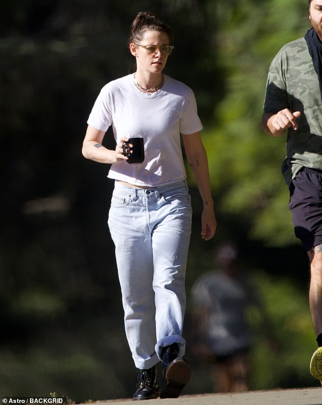 Kristen Stewart was spotted on a rare outing in Los Angeles on Thursday