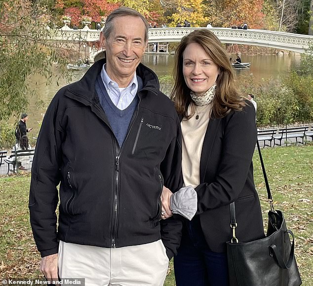 David Cook, pictured with his wife Kathleen, sought the help of a physiotherapist after experiencing lower back pain in May