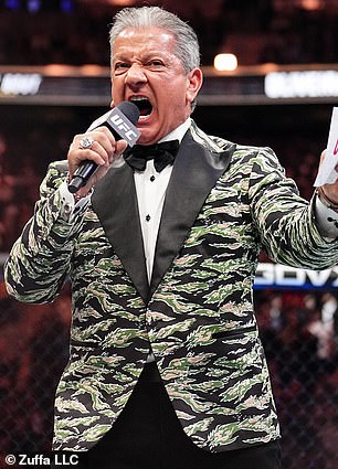 Bruce Buffer (pictured) will join his brother Michael for the race