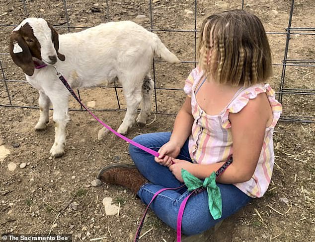 Jessica Long and her nine-year-old daughter scored a stunning victory in their fight for justice after her daughter's beloved goat was taken by California county agents, butchered and barbecued