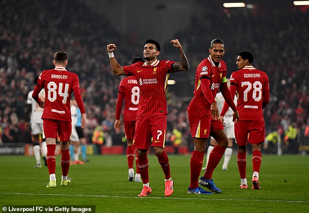 Luis Diaz's first ever Liverpool hat-trick helped Liverpool to a convincing win at Anfield