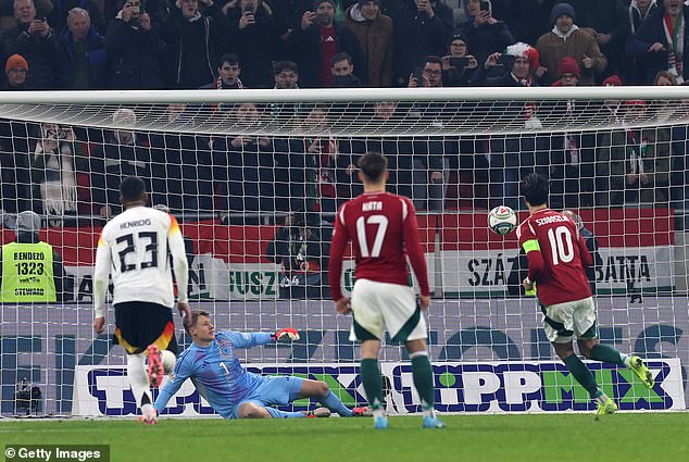 Dominik Szoboszlai scored a Panenka penalty deep in stoppage time to give Hungary a draw against Germany