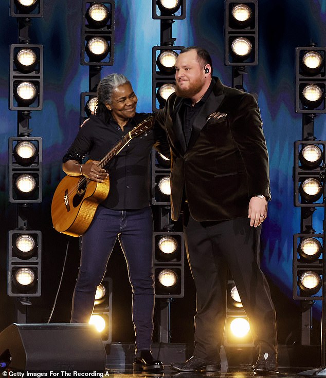 Luke Combs admitted he made a mistake while recording his cover of Fast Car, even after original singer Tracy Chapman pointed it out; pictured on February 4 in Los Angeles