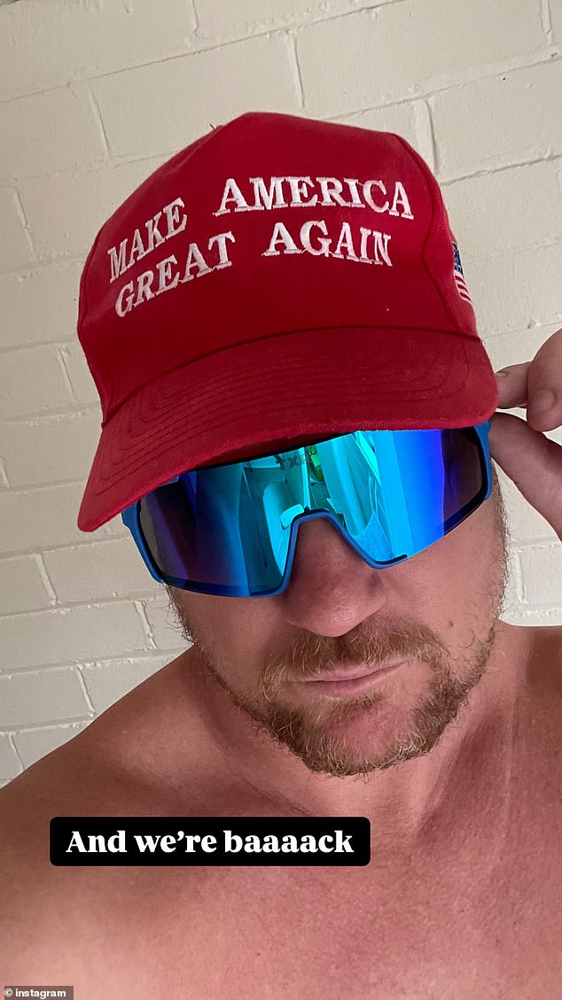 In his Instagram Story on Wednesday, after the victory was declared, Dean shared a photo of himself proudly wearing a distinctive Make America Great Again cap — a trademark of the MAGA movement.