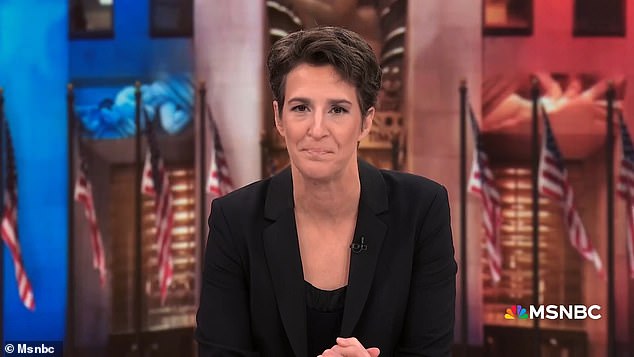 Rachel Maddow has been mocked for 'boring' anti-Donald Trump monologue in which she warned the US was moving towards an autocratic government