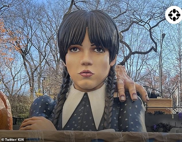 Macy's Thanksgiving Parade introduced a new Addams float on Wednesday