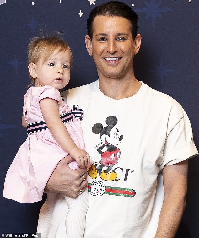 Ollie Locke, 37, has revealed he sold his house to pay for IVF treatment and fulfill his dream of becoming a father (pictured with his daughter Cosima)