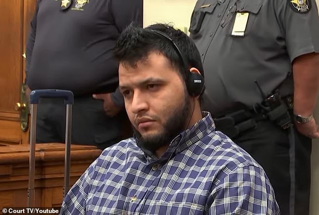 Greene cited the work of those who advocate safe haven for illegal migrants in the killing of 22-year-old Laken Riley, who was illegally killed here by Jose Ibarra (pictured), a Venezuelan national. Ibarra was given a “humanitarian flight” by New York officials to take him to Atlanta in September 2023, just months before he brutally murdered Riley.