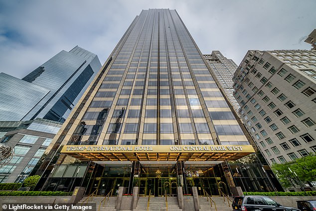 He purchased a 3,700-square-foot property on the 45th floor of the Trump International Hotel and Tower on Central Park West in July 2000 for $13.5 million.