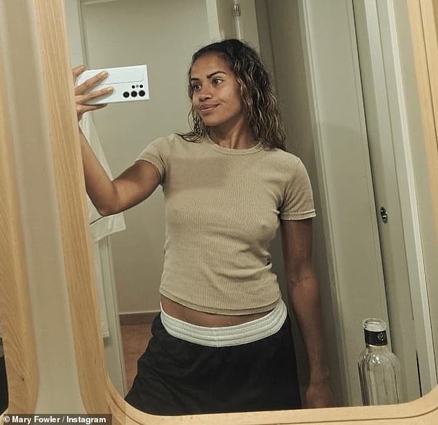 Mary Fowler doesn't normally post revealing photos for her followers, but she broke that habit on Friday with this racy braless photo