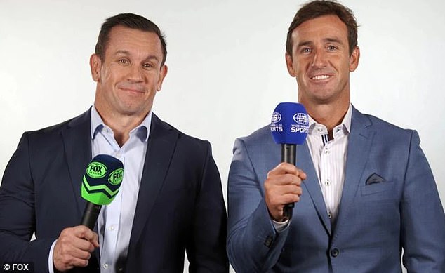 Matty Johns (left) tells how he was once involved in a fistfight with his brother Andrew Johns (right)